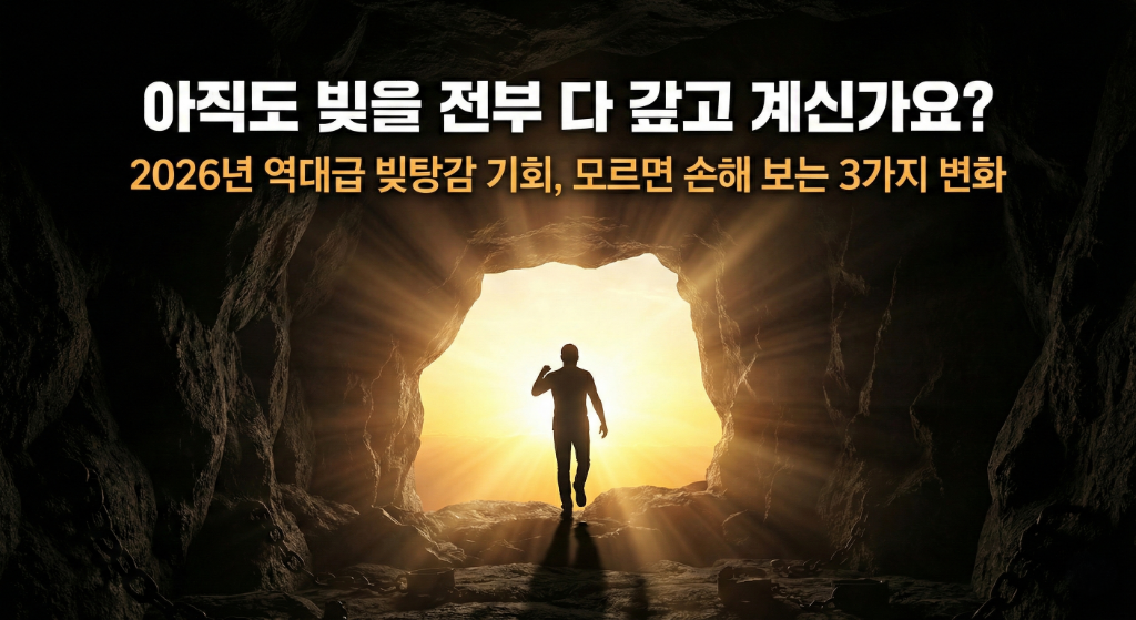 아직도 빚을 전부 다 갚고 계신가요? 2026년 역대급 빚탕감 기회